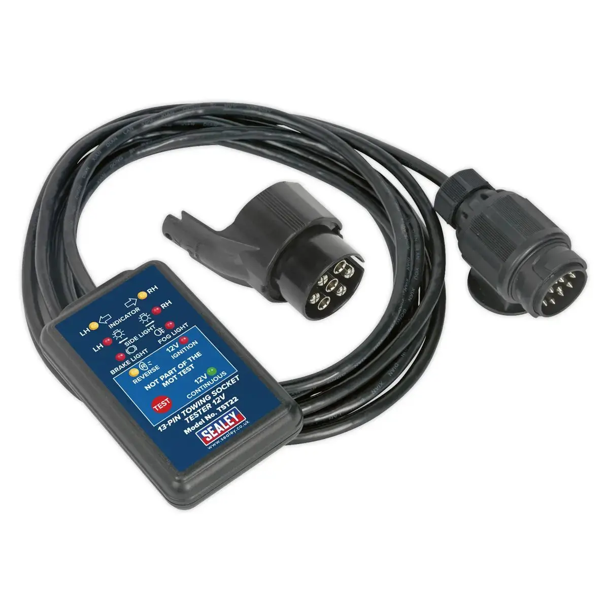Sealey Towing Socket Tester 13-Pin 12V - Dvsa Approved 1