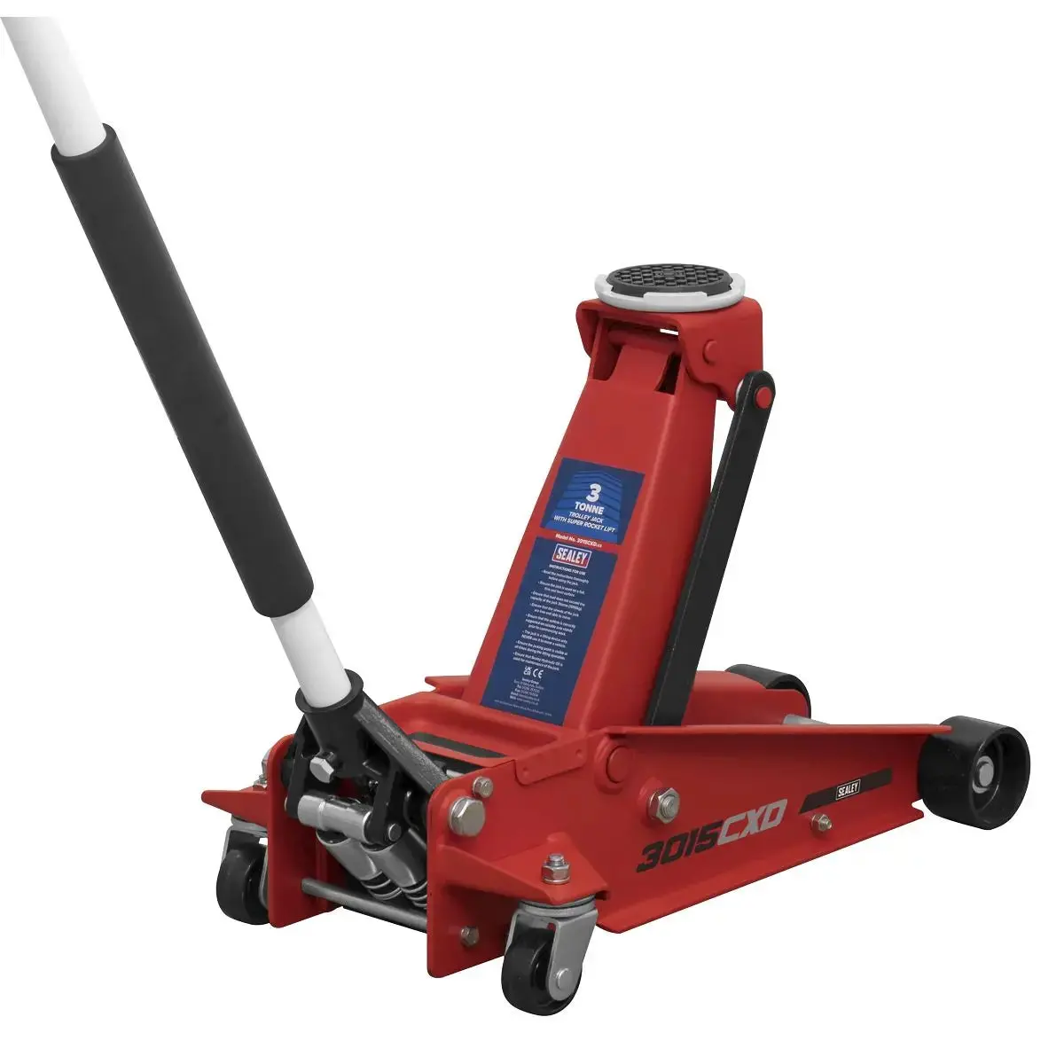 Sealey Trolley Jack With Super Rocket Lift 3 Tonne 1