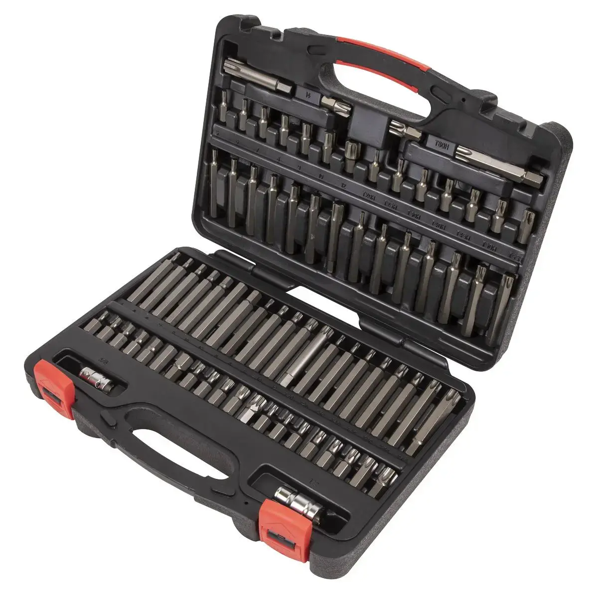 Sealey Trx-Star Security Trx-Star Hex Ribe Spline Bit Set 3/8" & 1/2" 74Pc 1