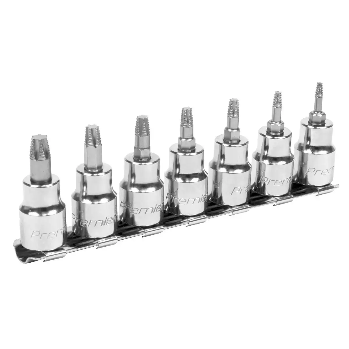 Sealey Trx-Star Socket Bit Set Lock On 7 Piece 3/8" Drive Premier Torx T10-T40 1