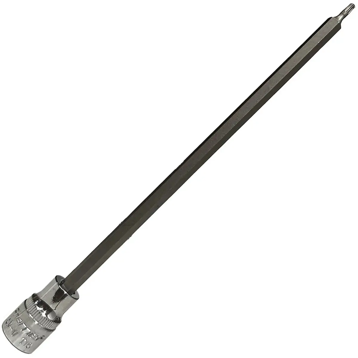 Sealey Trx-Star Socket Bit T10 3/8" Drive 200Mm Long Reach Torx Garage Mechanic 1