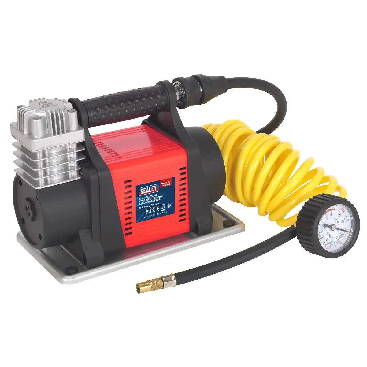Sealey Tyre Inflator/Mini Air Compressor 12V Heavy-Duty 1