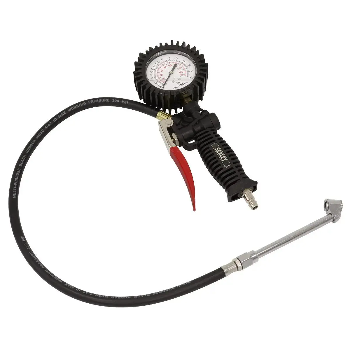 Sealey Tyre Inflator With Push-On Connector 1