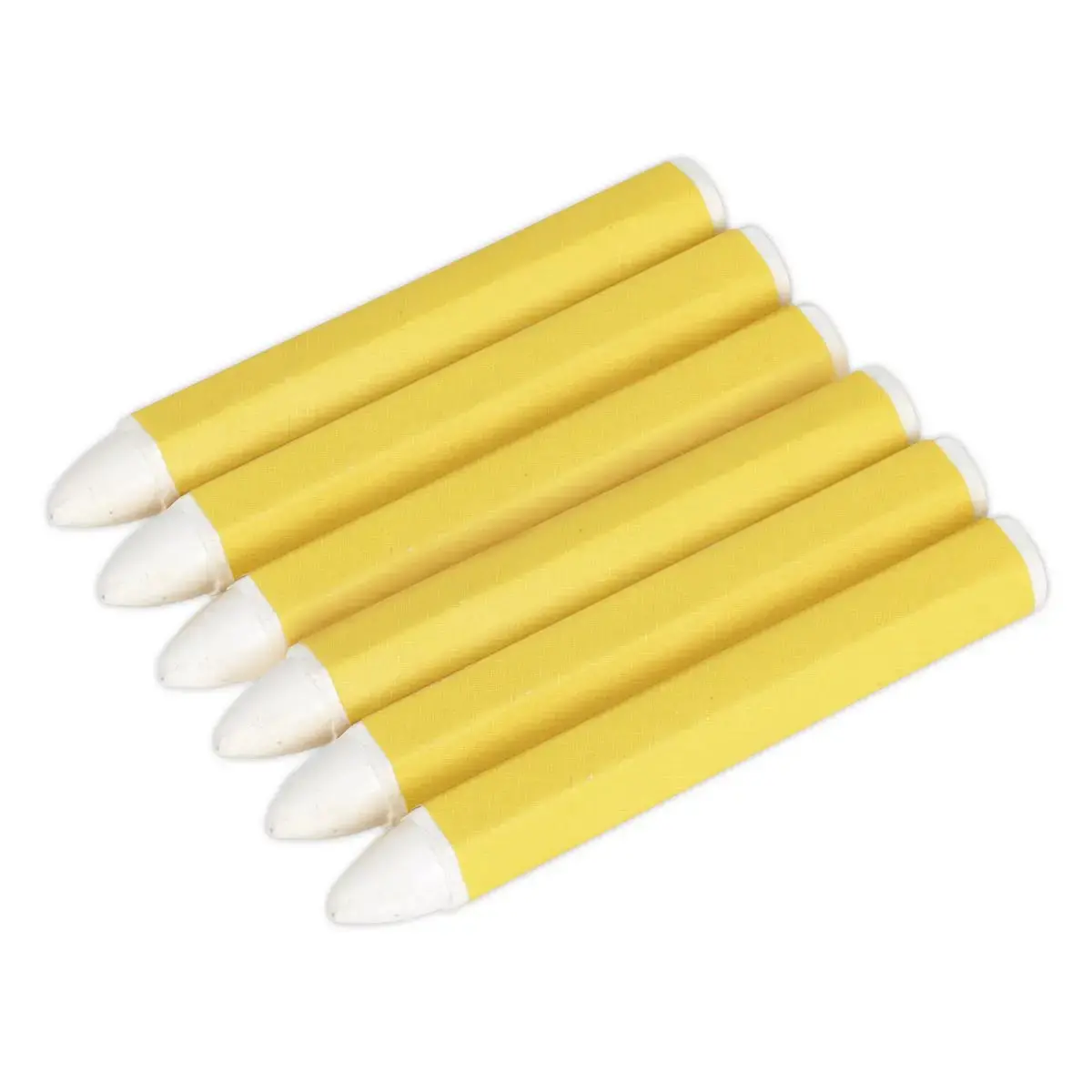 Sealey Tyre Marking Crayon - White Pack Of 6 1