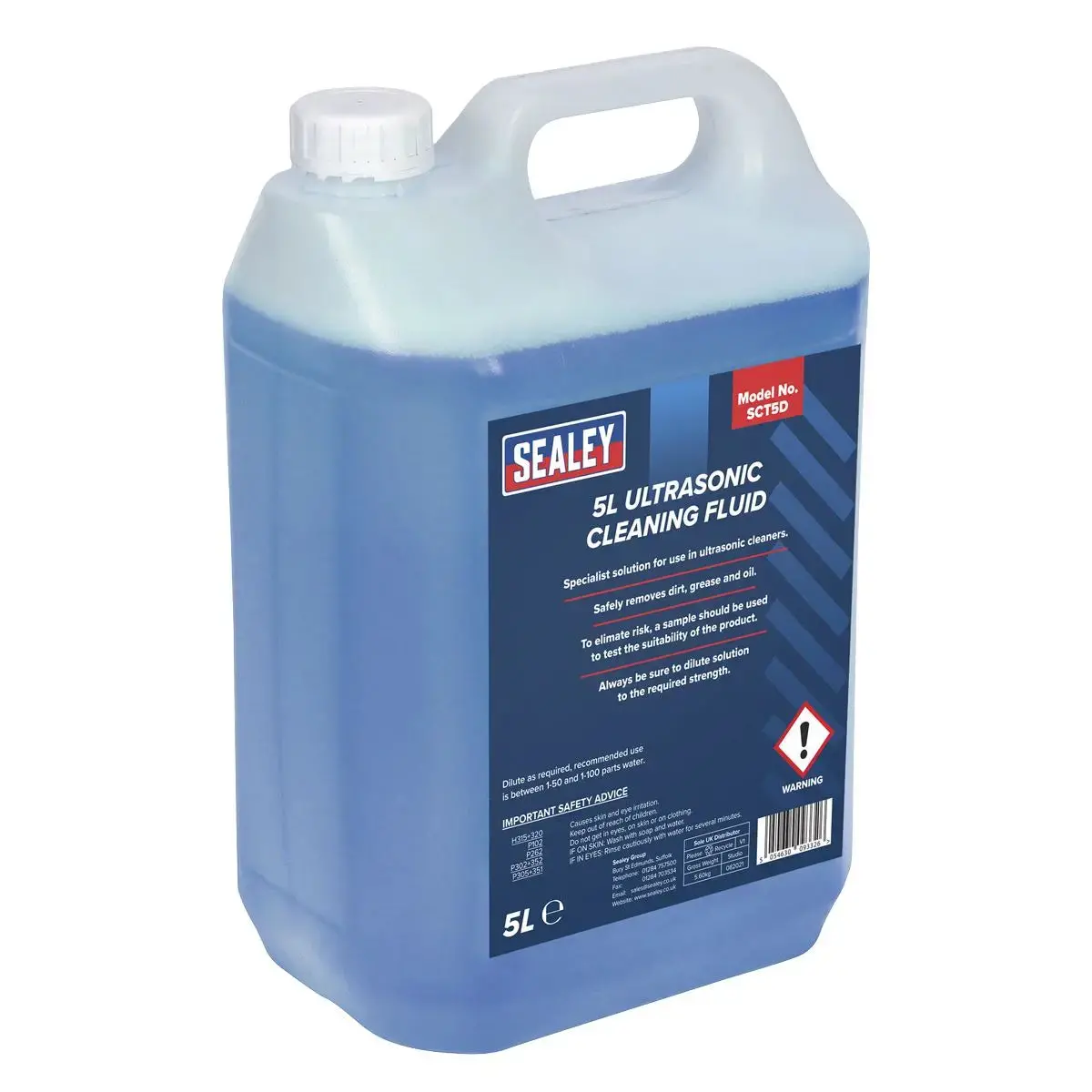 Sealey Ultrasonic Cleaning Fluid 5L 1