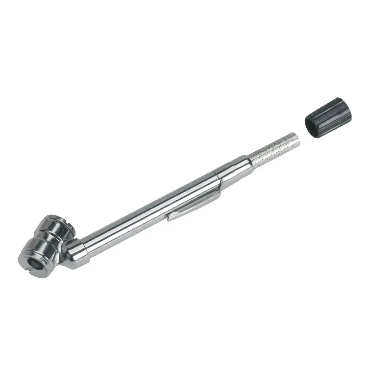 Sealey Universal Deluxe Tyre Pressure Gauge With Pocket-Clip 6-50Psi 1