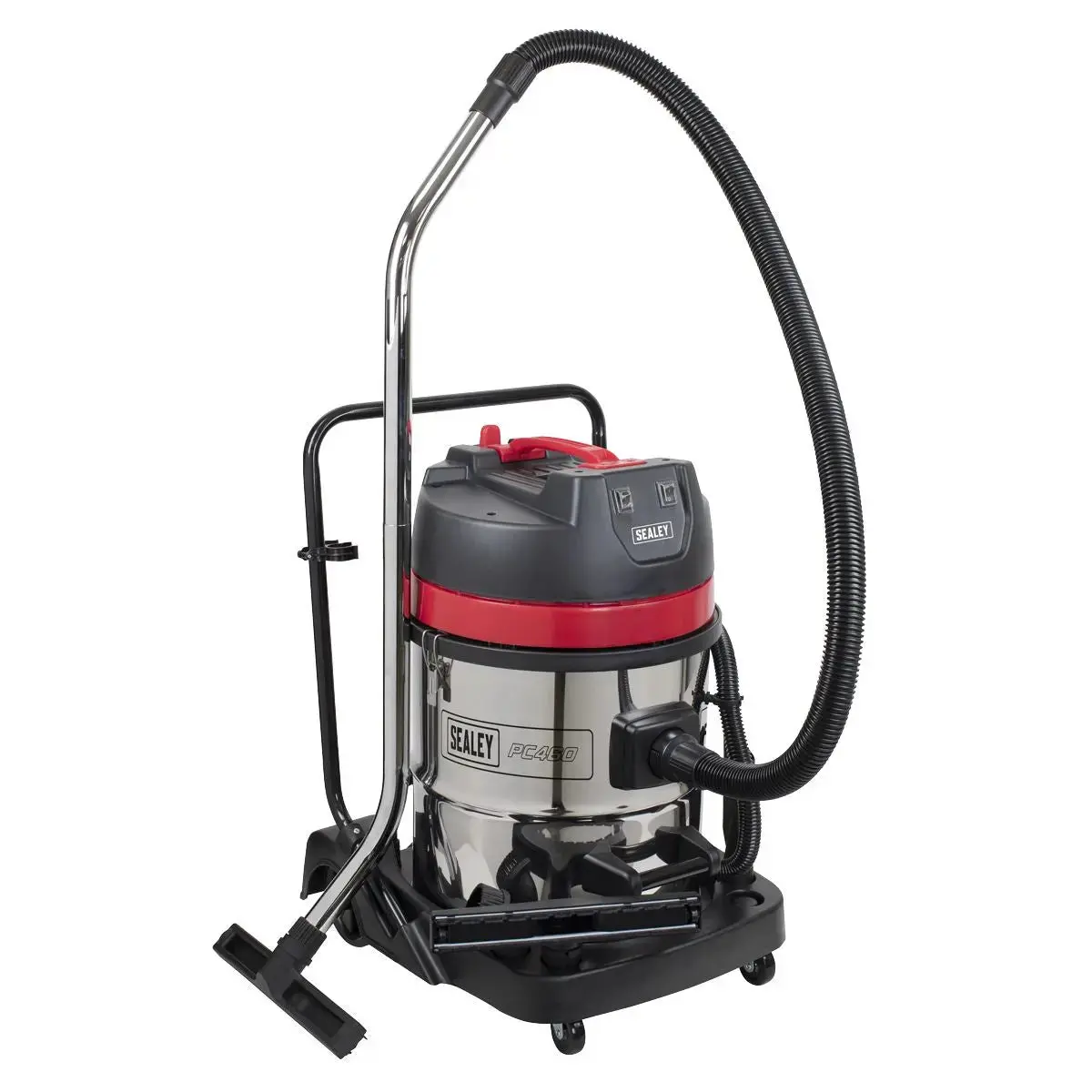 Sealey Vacuum Cleaner Wet & Dry 60L Stainless Steel Drum 2400W/230V 1