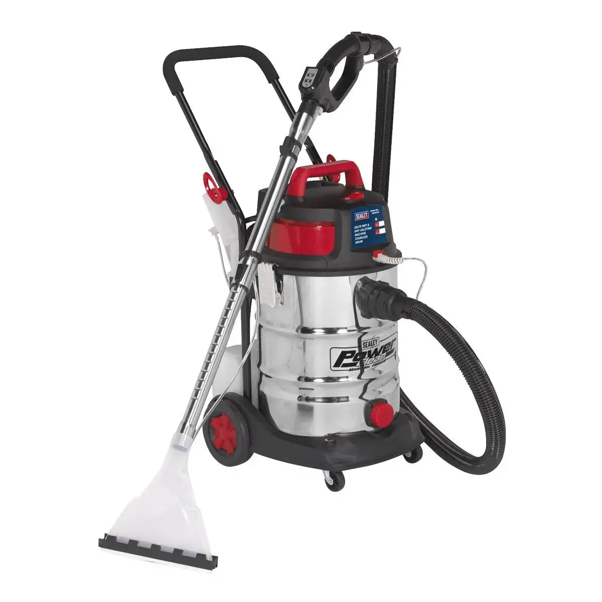 Sealey Valet Machine Wet & Dry 30L Stainless Drum 1