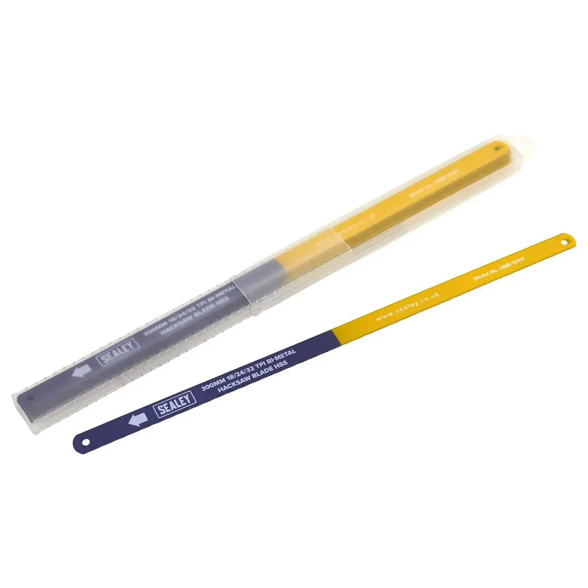 Sealey Vari-Pitch 18/24/32Tpi Hacksaw Blade 300Mm - Pack Of 10 1