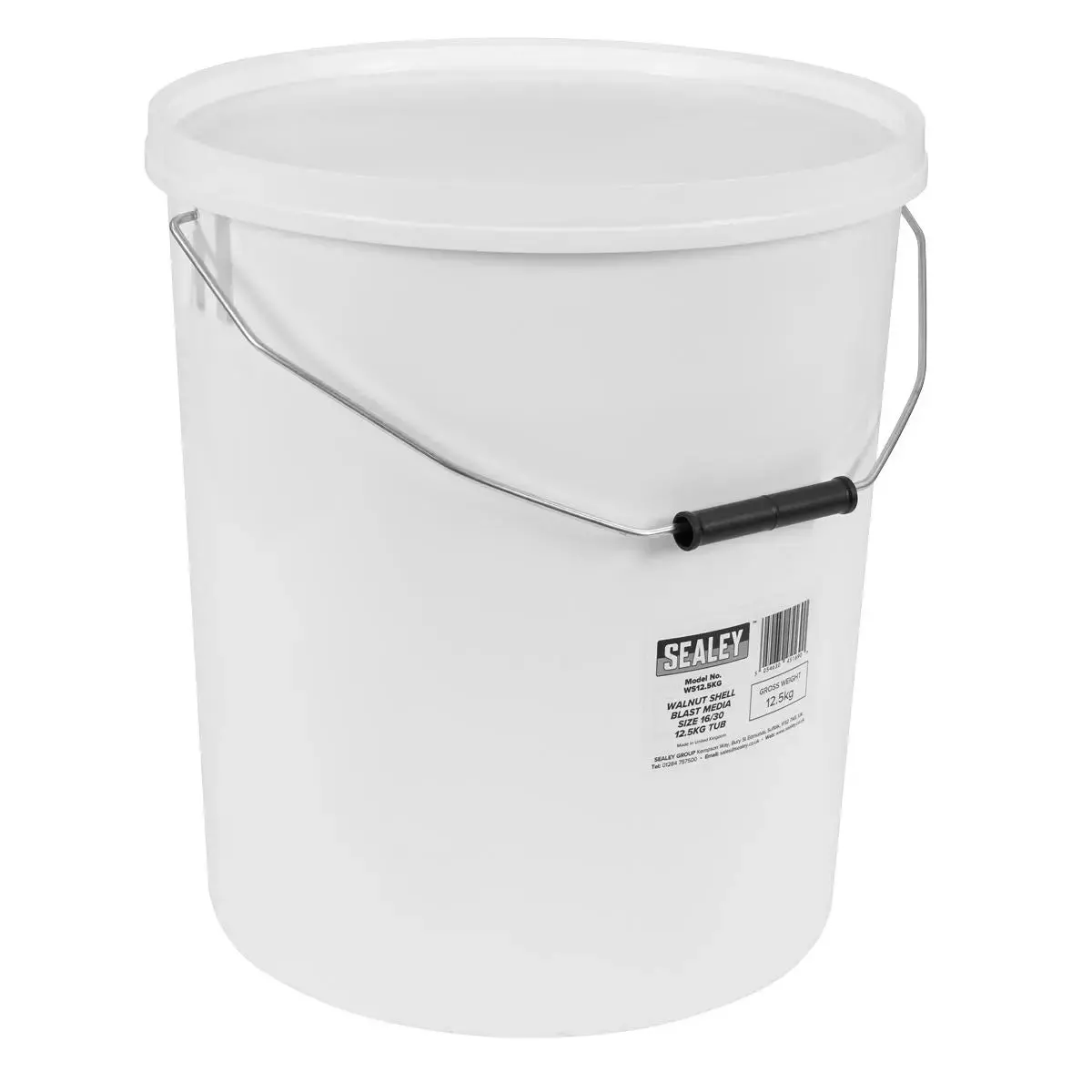 Sealey Walnut Shell Blast Media - Size 16/30 - 12.5Kg Tub 1