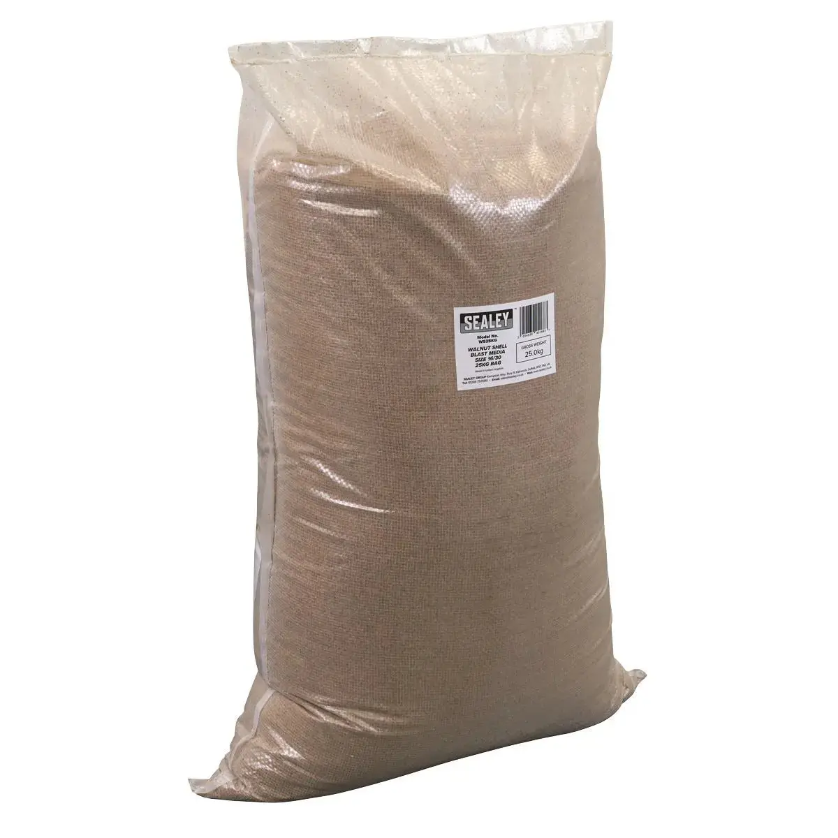Sealey Walnut Shell Blast Media - Size 16/30 - 25Kg Bag 1