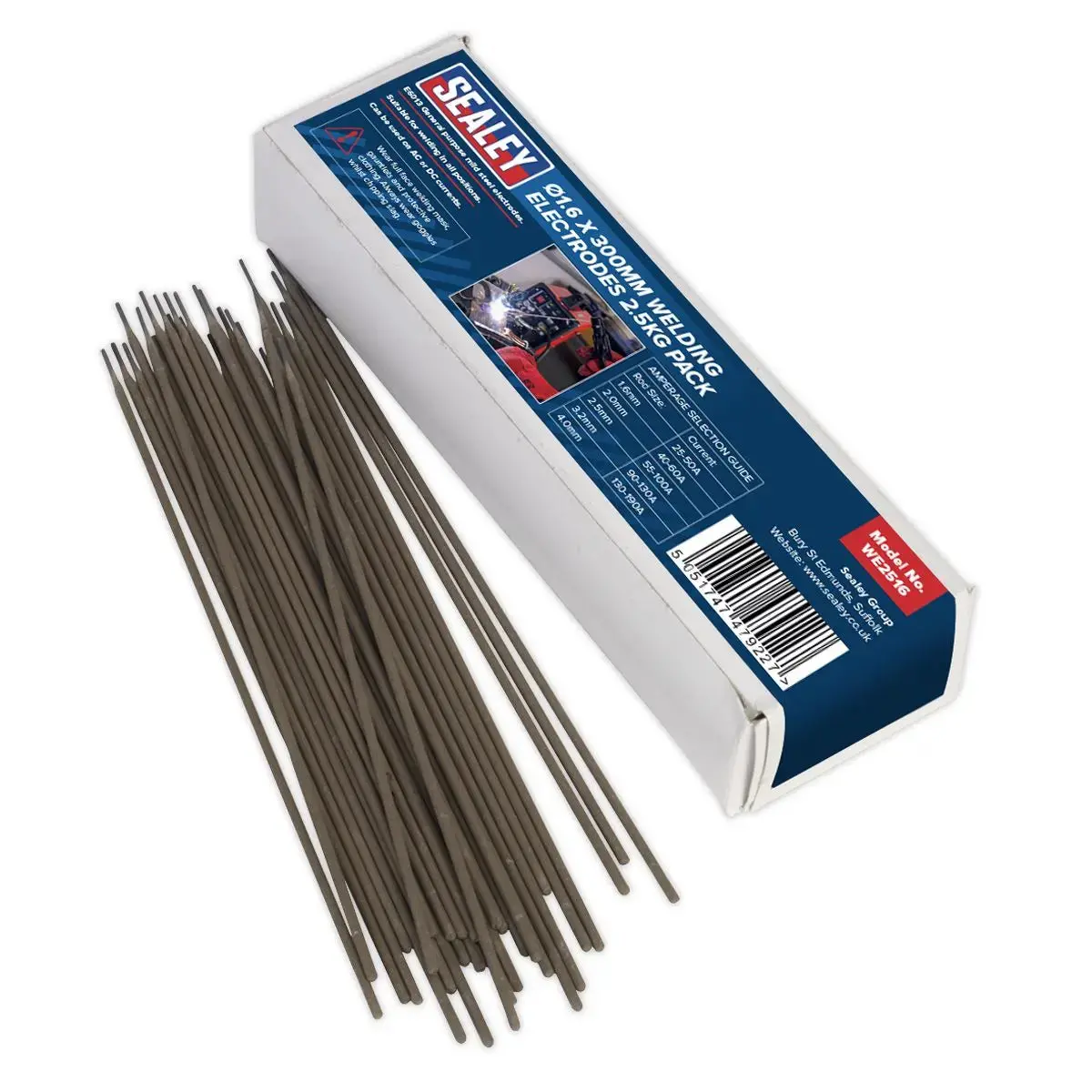 Sealey Welding Electrodes Ø1.6 X 300Mm 2.5Kg Pack 1