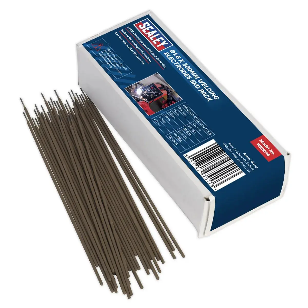 Sealey Welding Electrodes Ø1.6 X 300Mm 5Kg Pack 1