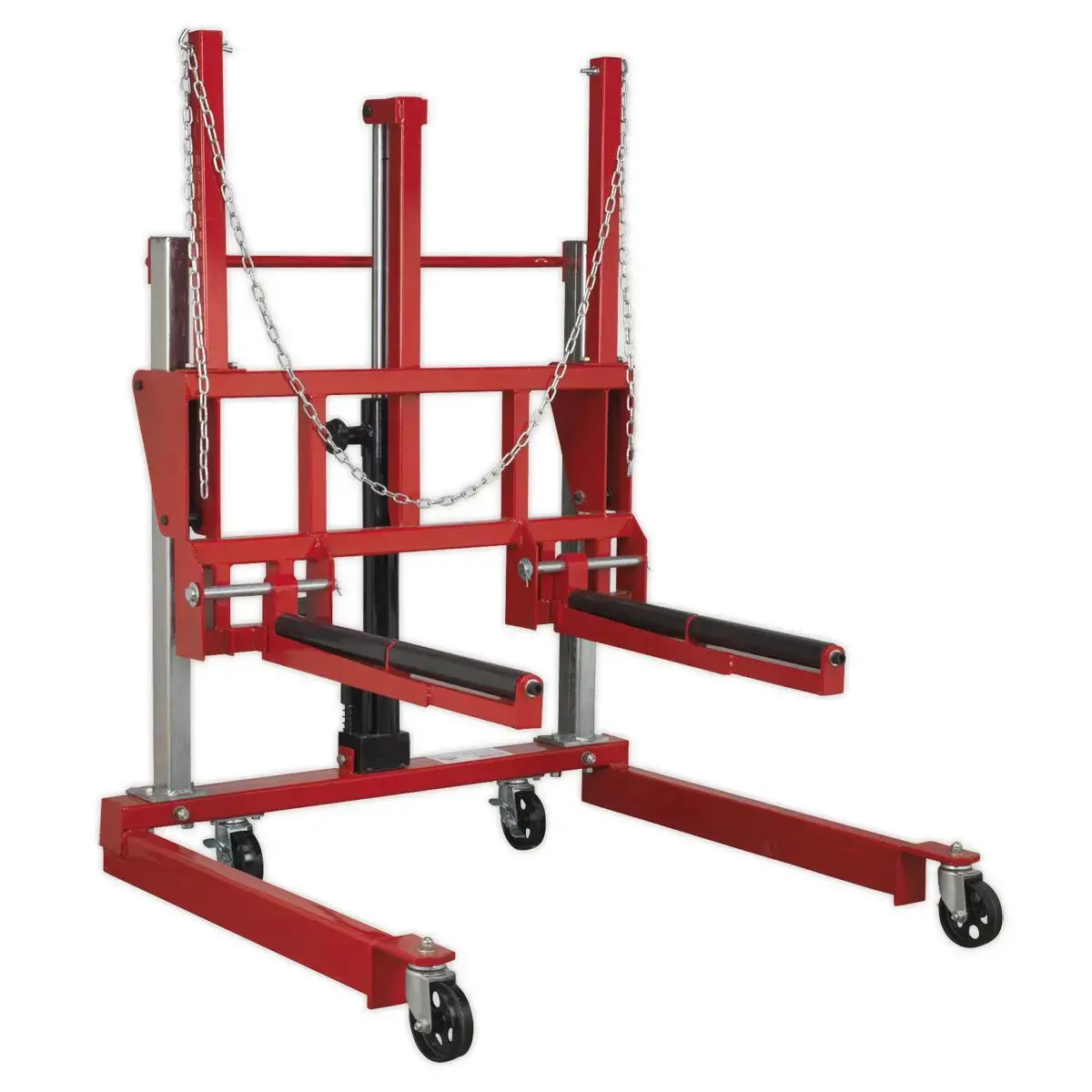 Sealey Wheel Removal Trolley With Adjustable Width 500Kg 1