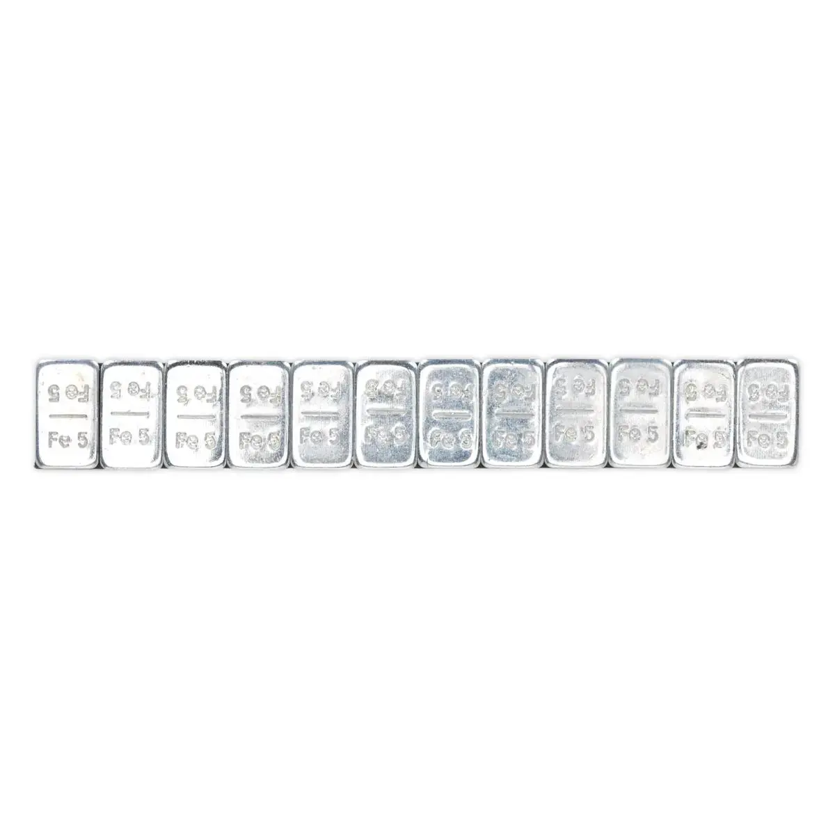 Sealey Wheel Weight 5G Adhesive Zinc Plated Steel Strip Of 12 Pack Of 100 2
