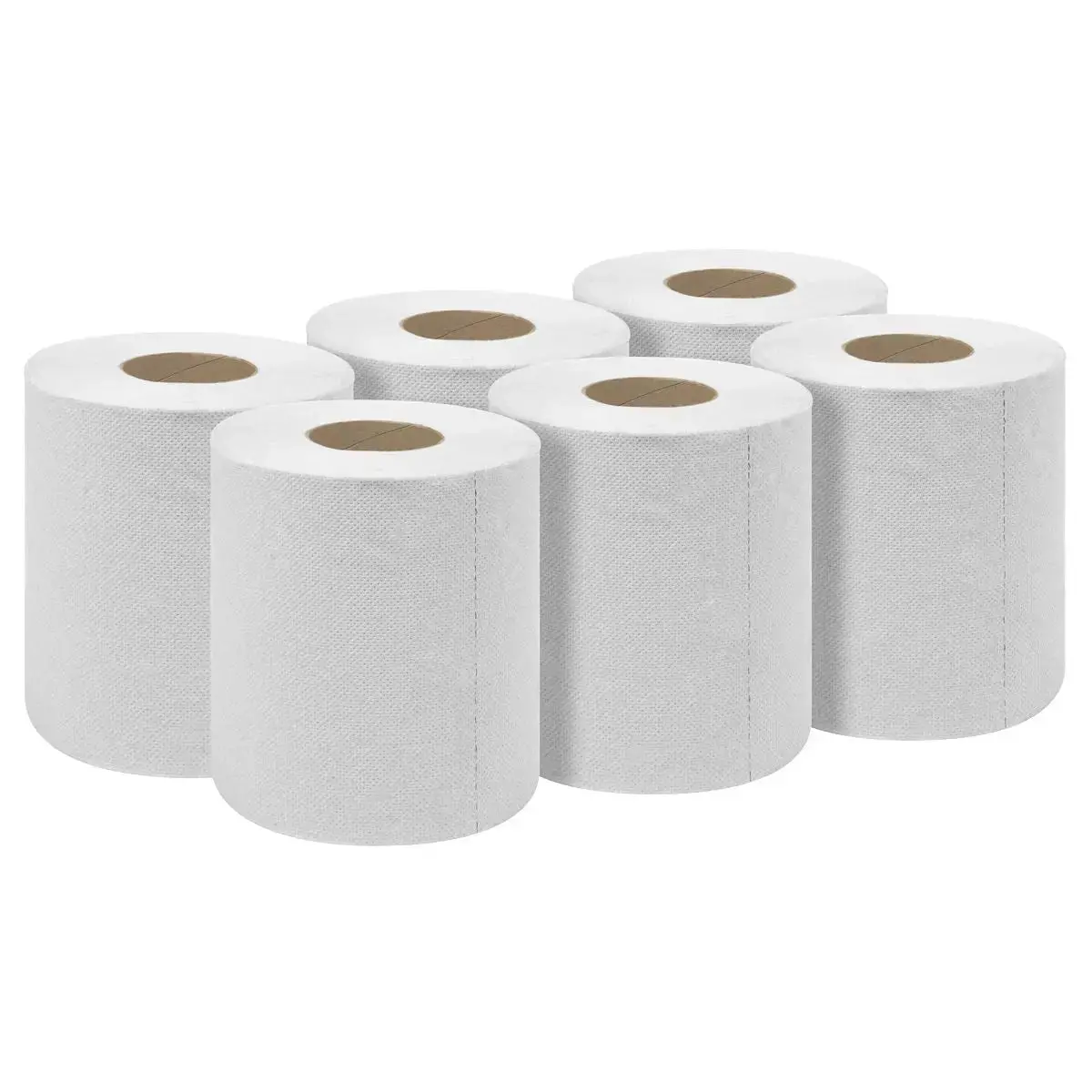 Sealey White Embossed 2-Ply Paper Roll 60M - Pack Of 6 1