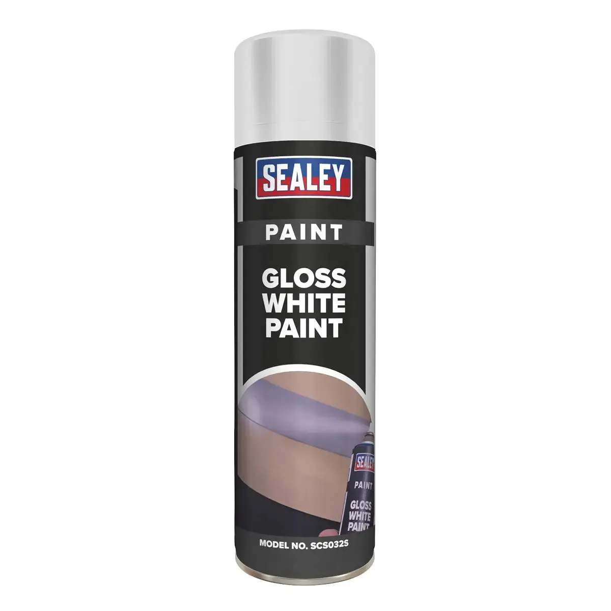 Sealey White Gloss Paint 500Ml 1