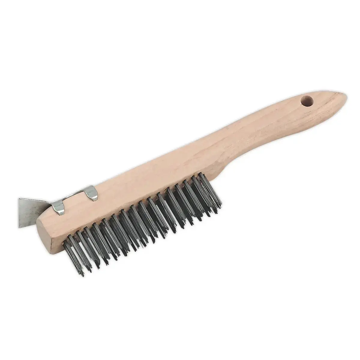 Sealey Wire Brush With Steel Fill & Scraper 260Mm 1