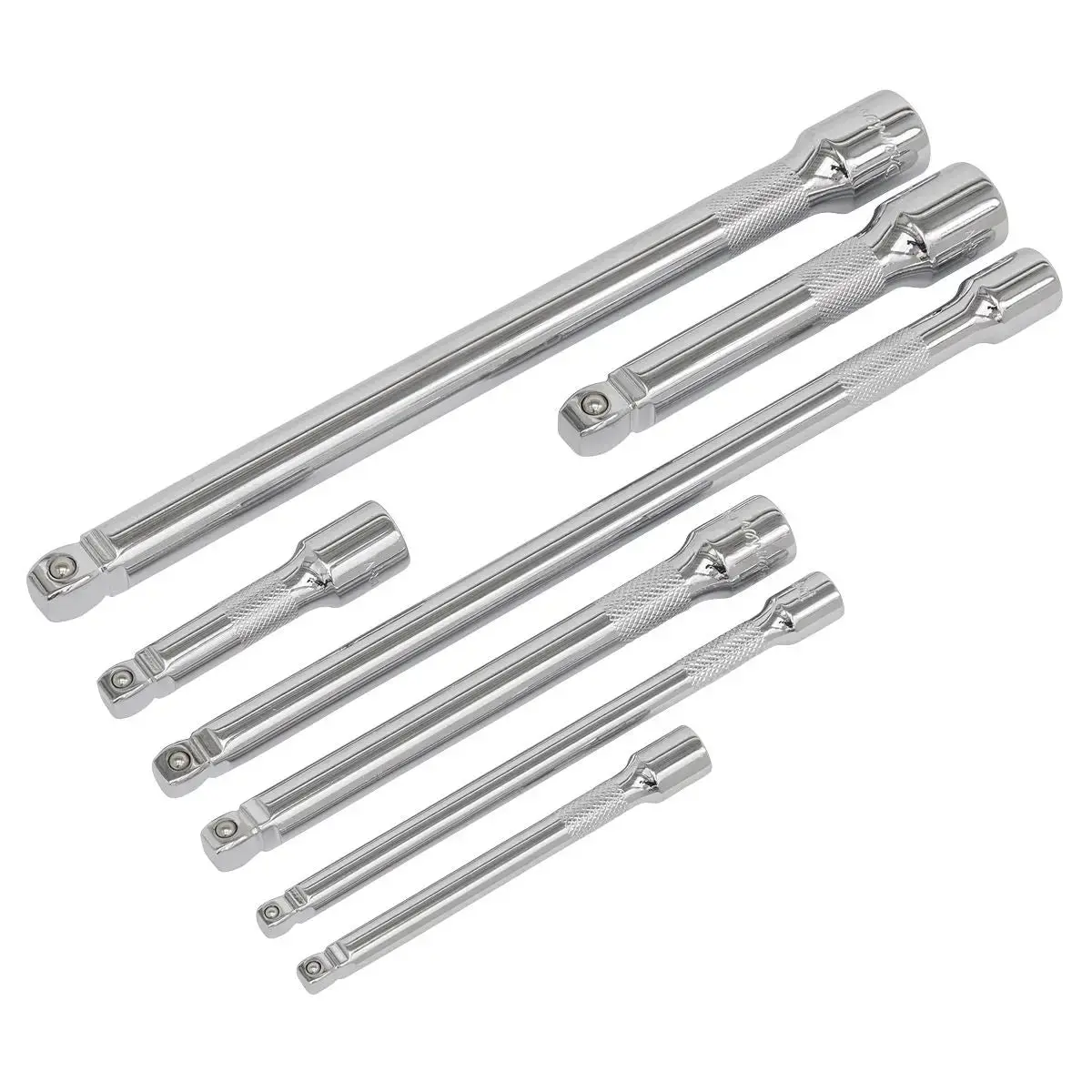 Sealey Wobble Rigid Extension Bar Set 7 Piece 1/4" 3/8" 1/2" Drive 1