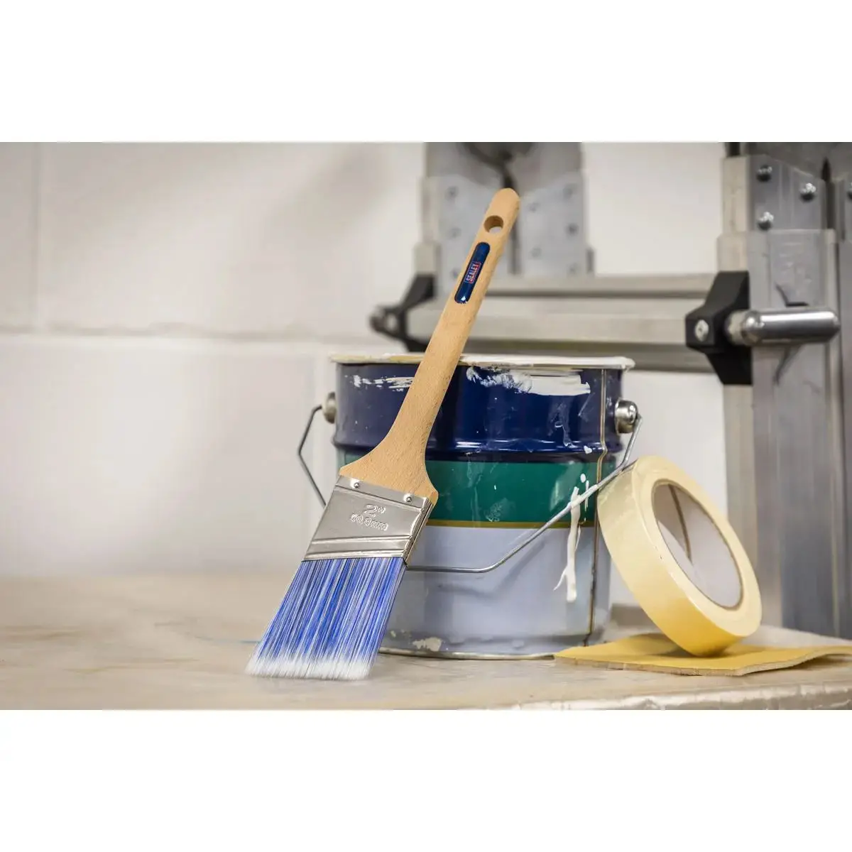 Sealey Wooden Handle Cutting-In Paint Brush 50Mm 2