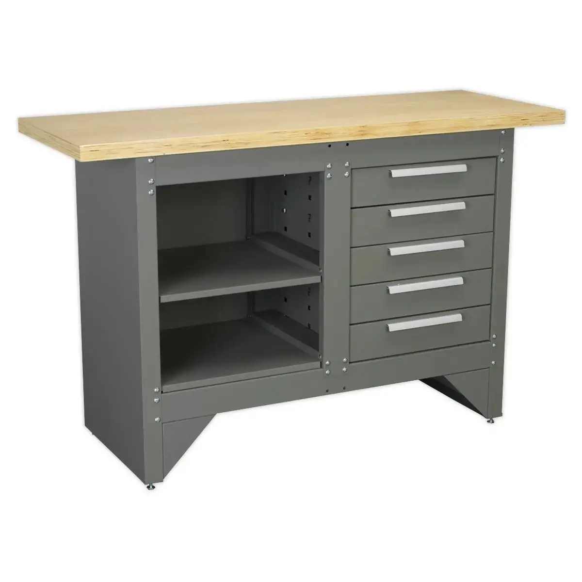 Sealey Workbench With 5 Drawers Ball-Bearing Slides Heavy-Duty 1