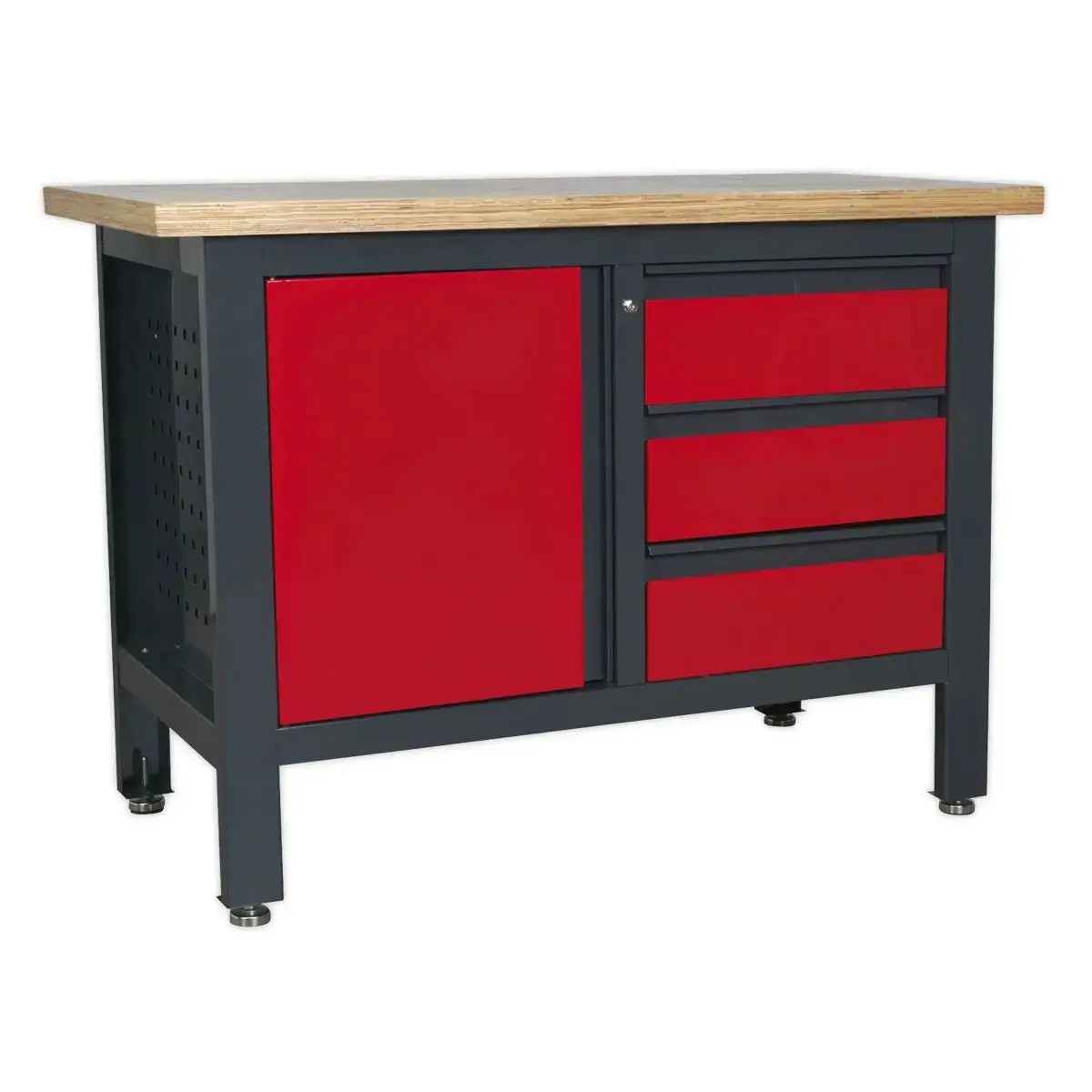 Sealey Workstation With 3 Drawers & Cupboard 1