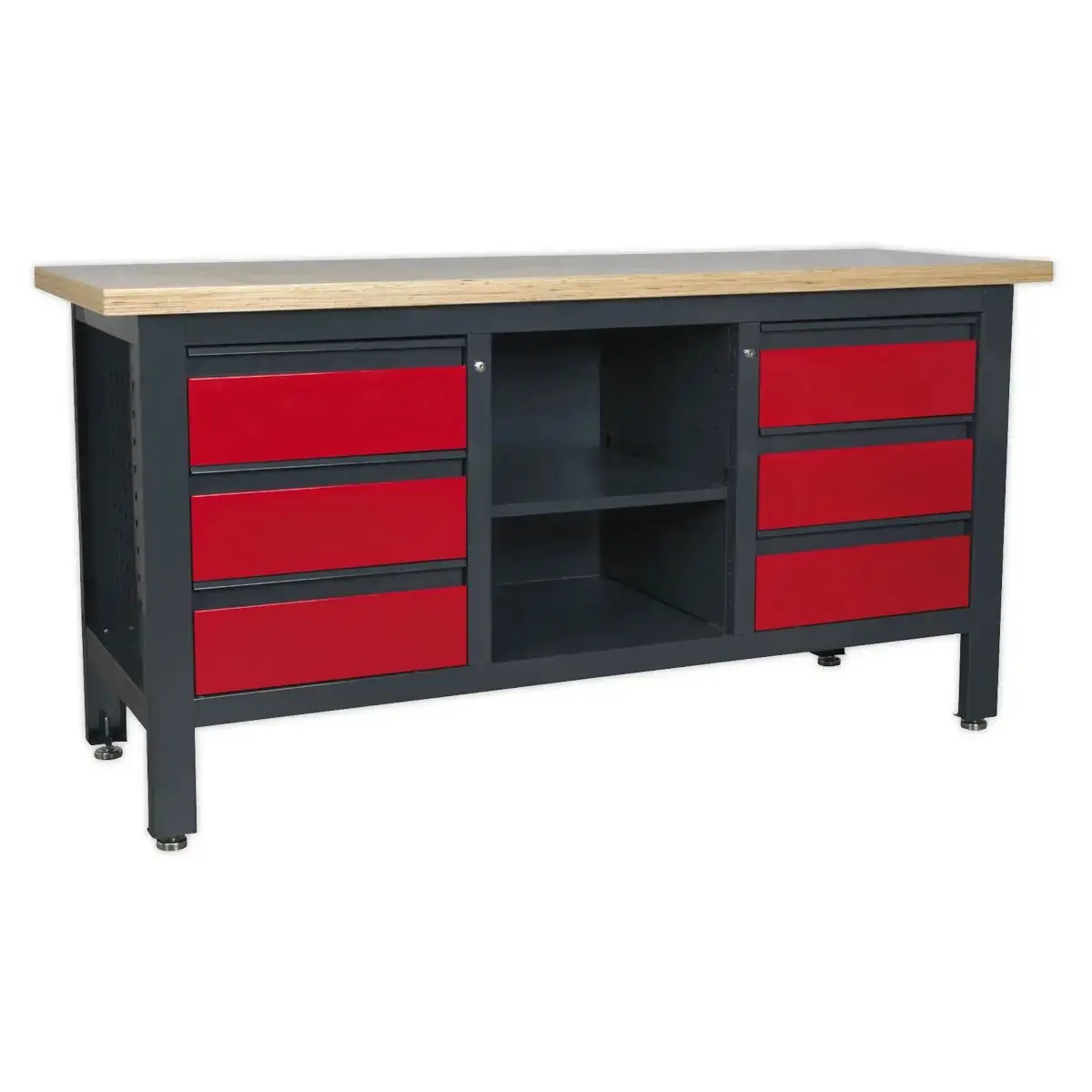 Sealey Workstation With 6 Drawers & Open Storage 1