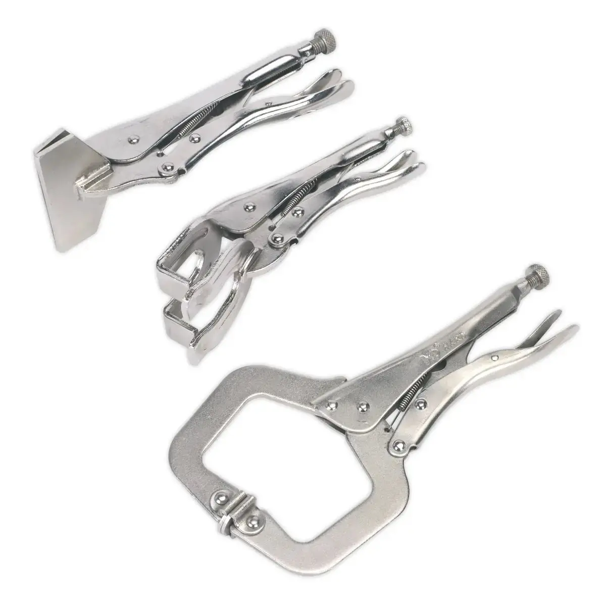 Sealey 'C' Clamp & Welding Clamp Set 3Pc 1