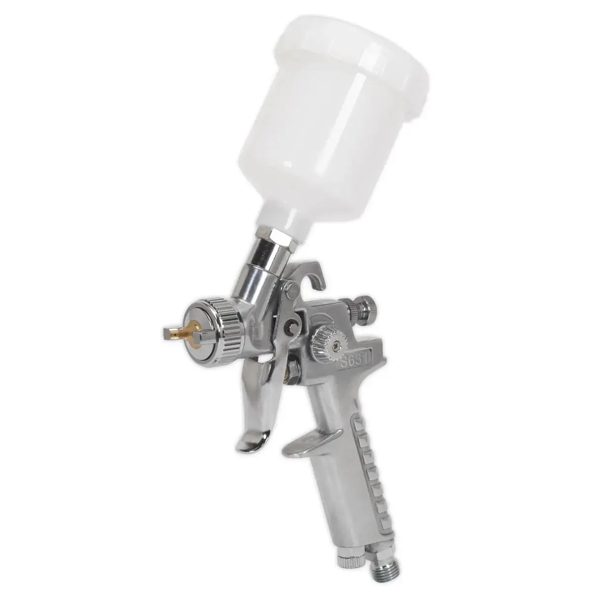 Siegen 1.0Mm Set Up Gravity Feed Touch Up Spray Gun Paint Car Bodyshop Panel 1