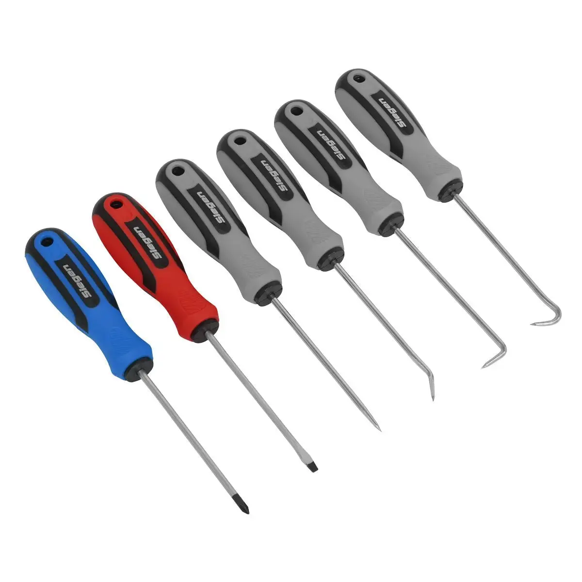 Siegen 6 Piece Mini Pick And Screwdriver Set Cotter Pin O-Ring Seal Remover 1