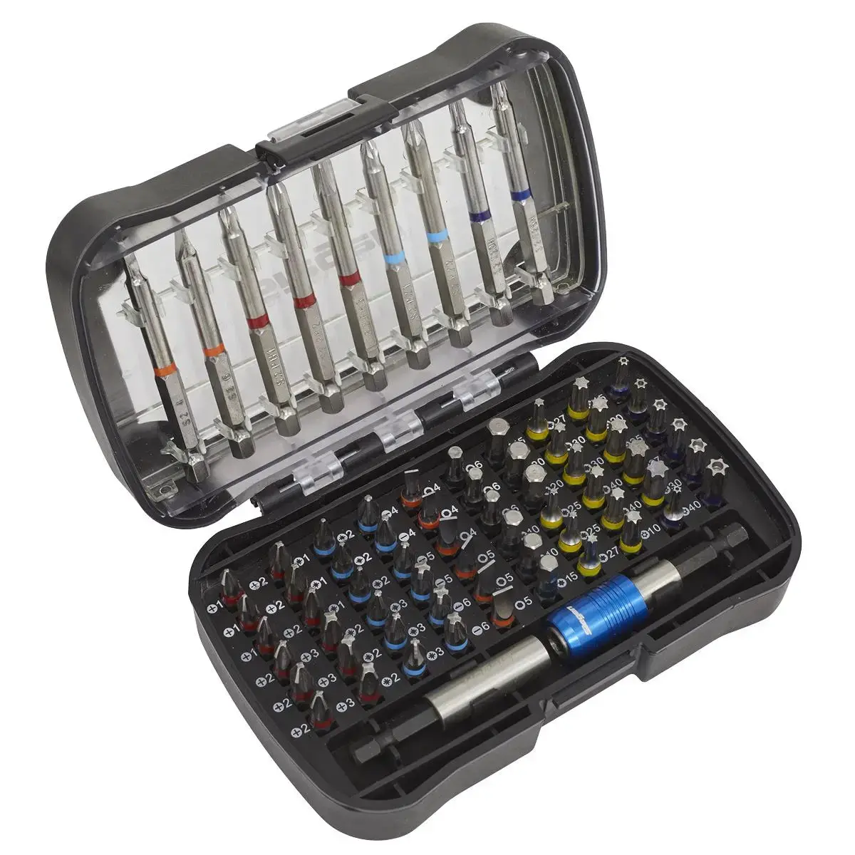 Siegen 71 Piece Colour Coded S2 Power Tool Screwdriver Bit Set Quick Release 1
