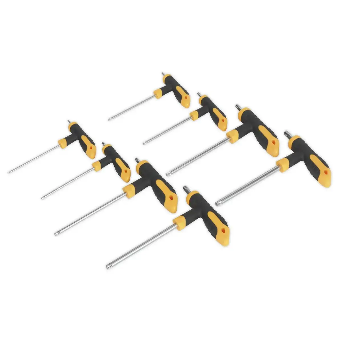 Siegen 8 Piece T-Handle Trx-Star / Trx-Star Security Key Set T10-T50  Comfort Grip 1