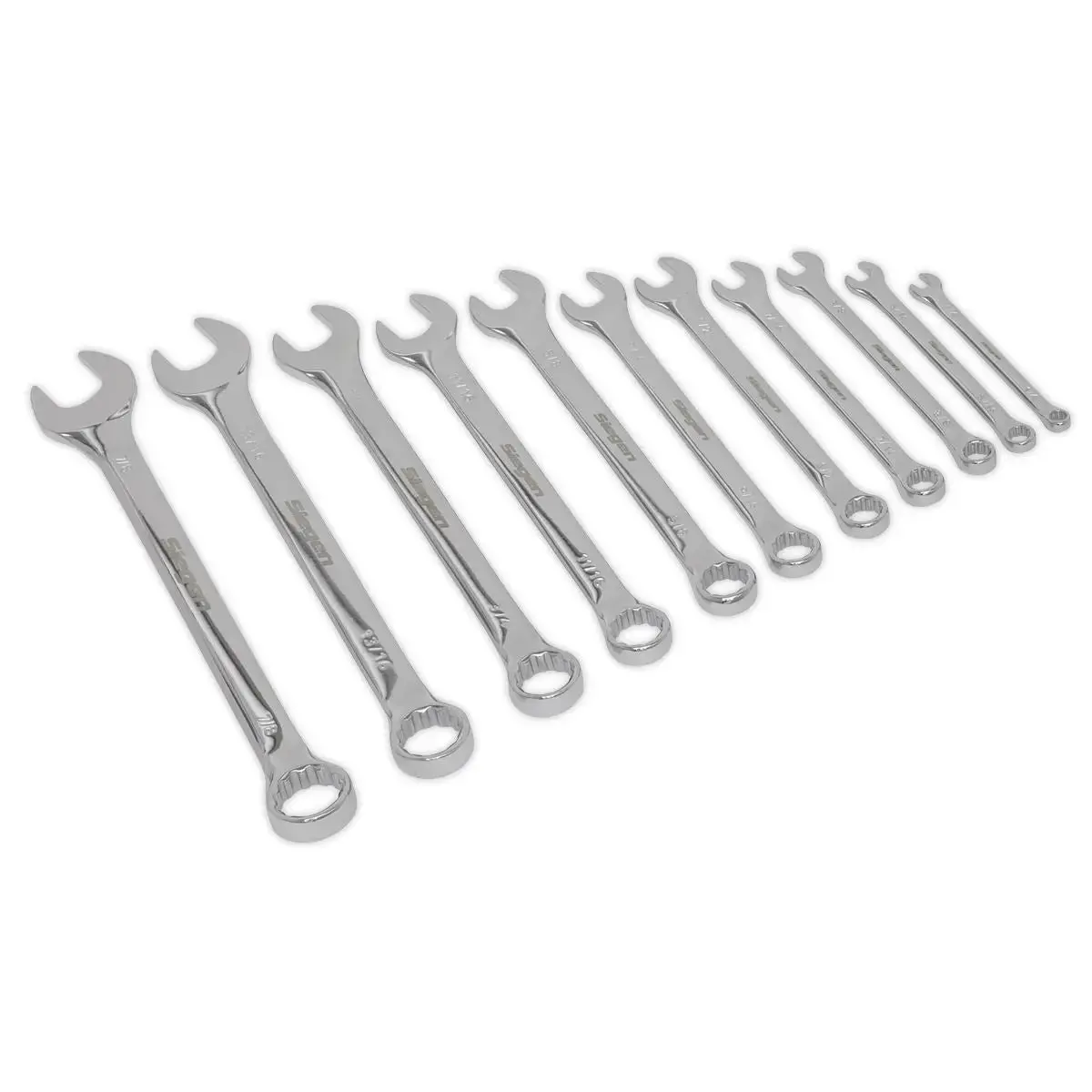 Siegen By Sealey Combination Spanner Set 11Pc Imperial 1