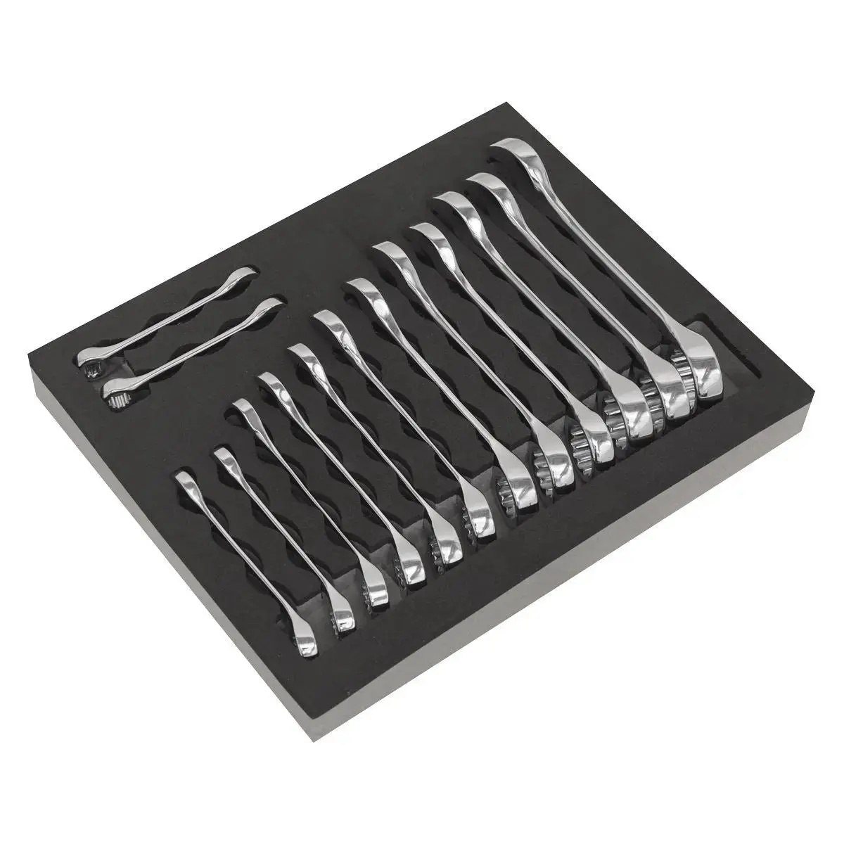 Siegen By Sealey Combination Spanner Set 14Pc Stubby 1