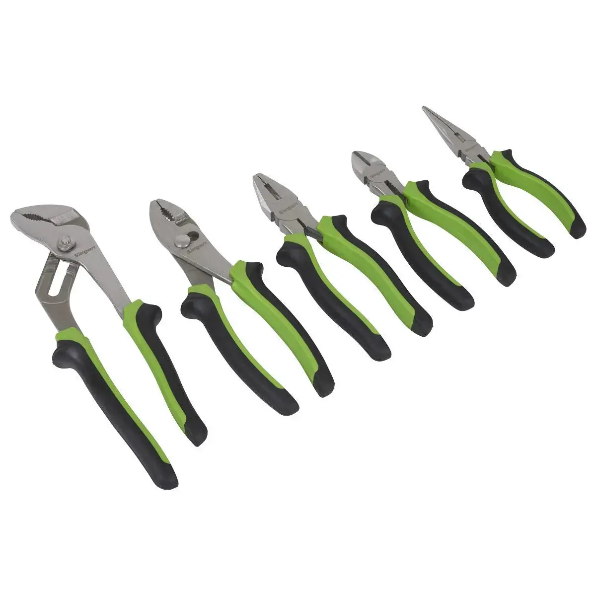 Siegen By Sealey Comfort Grip Pliers Set 5Pc 1