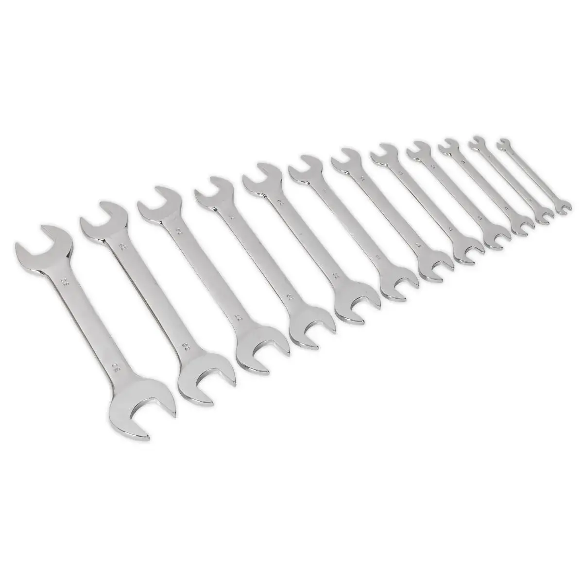 Siegen By Sealey Double Open-End Spanner Set 12Pc Metric 1