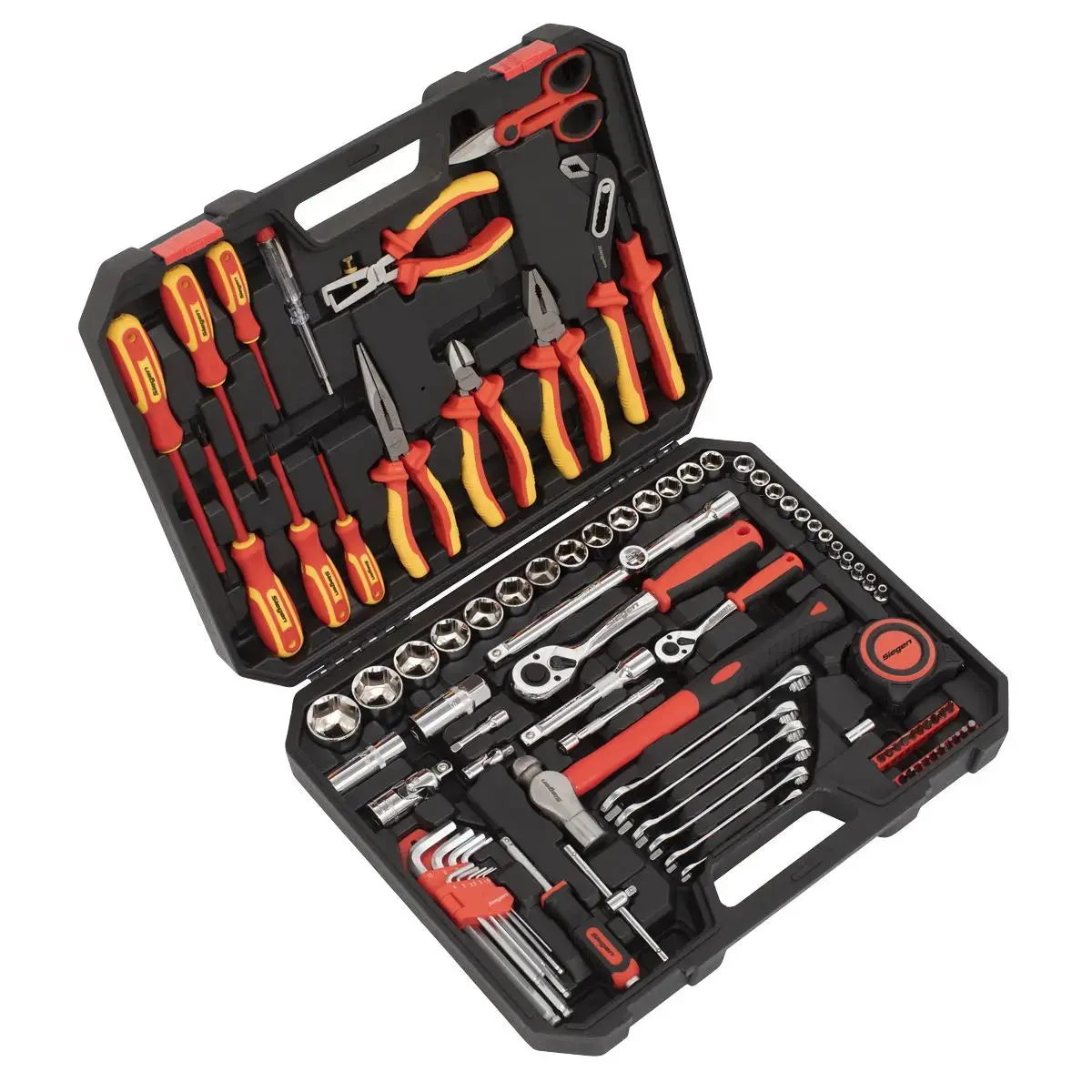 Siegen By Sealey Electrician's Tool Kit 90 Piece Vde Approved Pliers And Screwdrivers 1