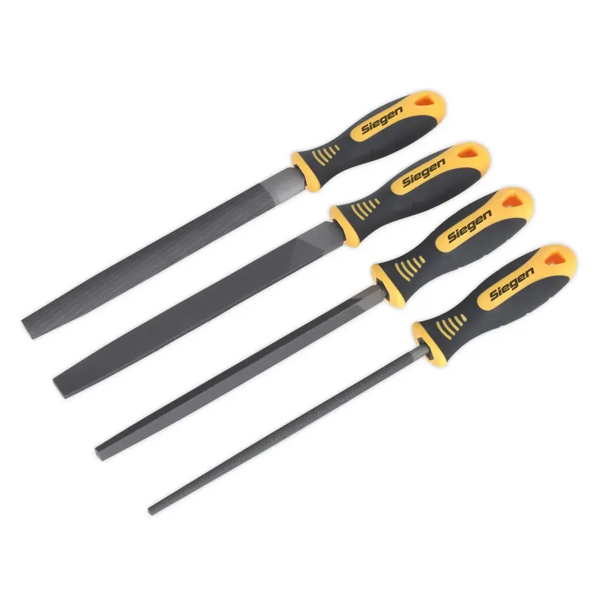 Siegen By Sealey File Set 4Pc 200Mm 1