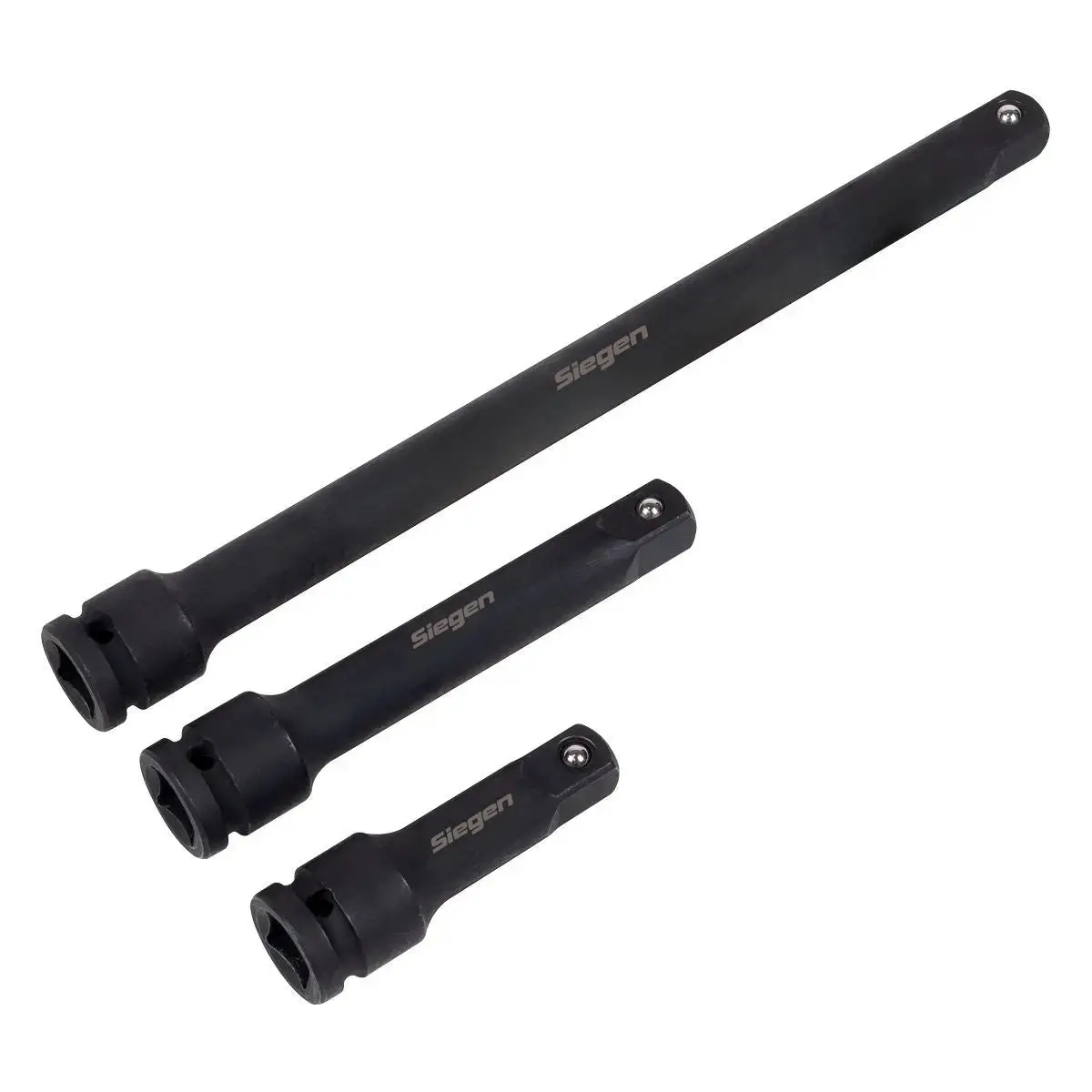 Siegen By Sealey Impact Extension Bar Set 1/2"Sq Drive 3Pc 1