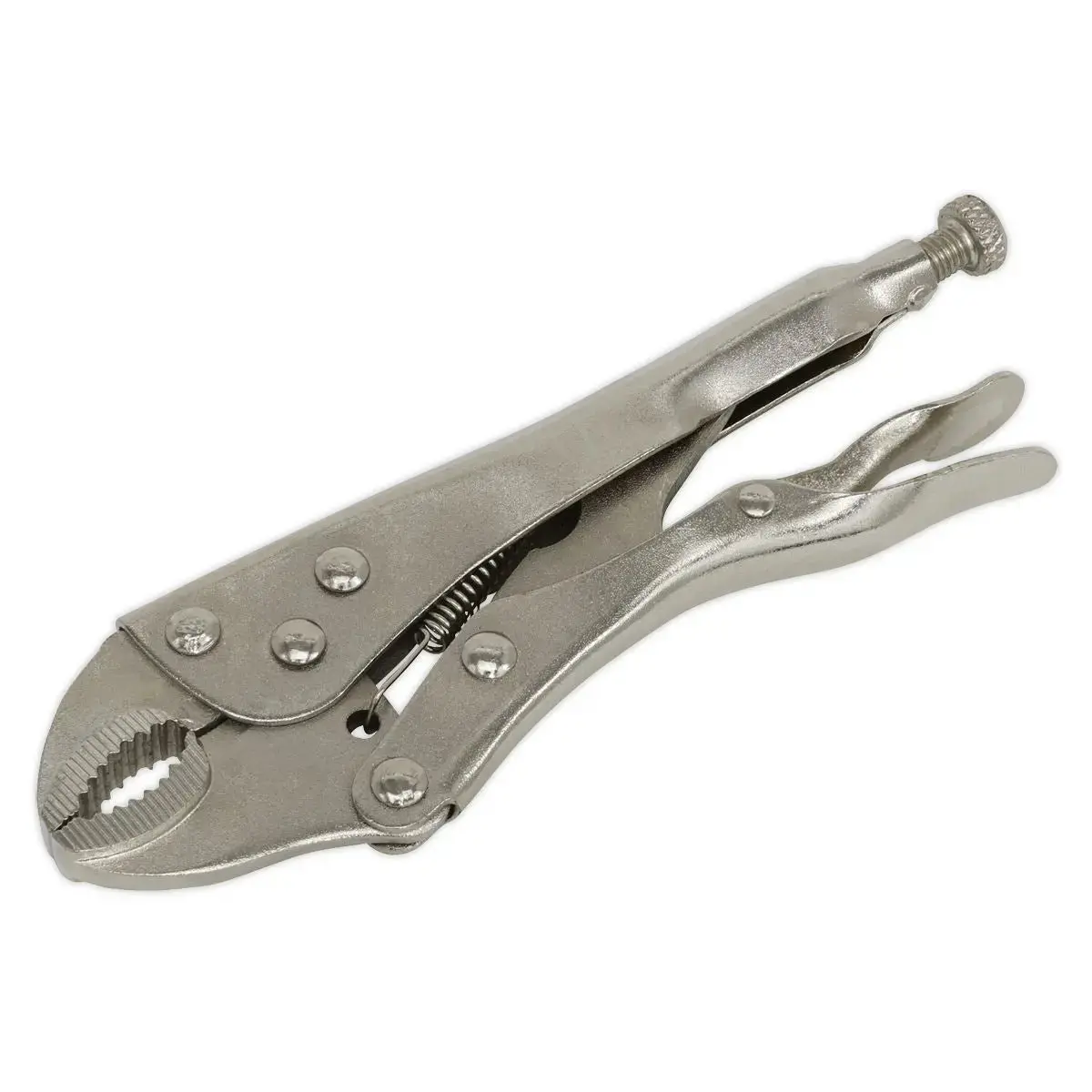 Siegen By Sealey Locking Pliers 175Mm Curved Jaw 1