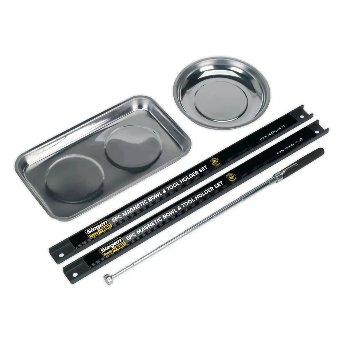 Siegen By Sealey Magnetic Bowl & Tool Holder Set 5Pc 1
