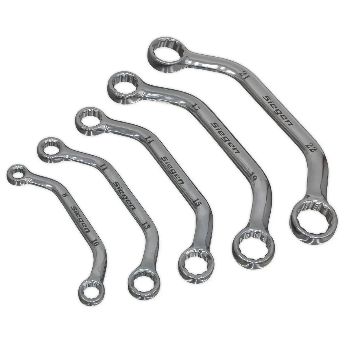 Siegen By Sealey Obstruction Spanner Set 5Pc Metric 1