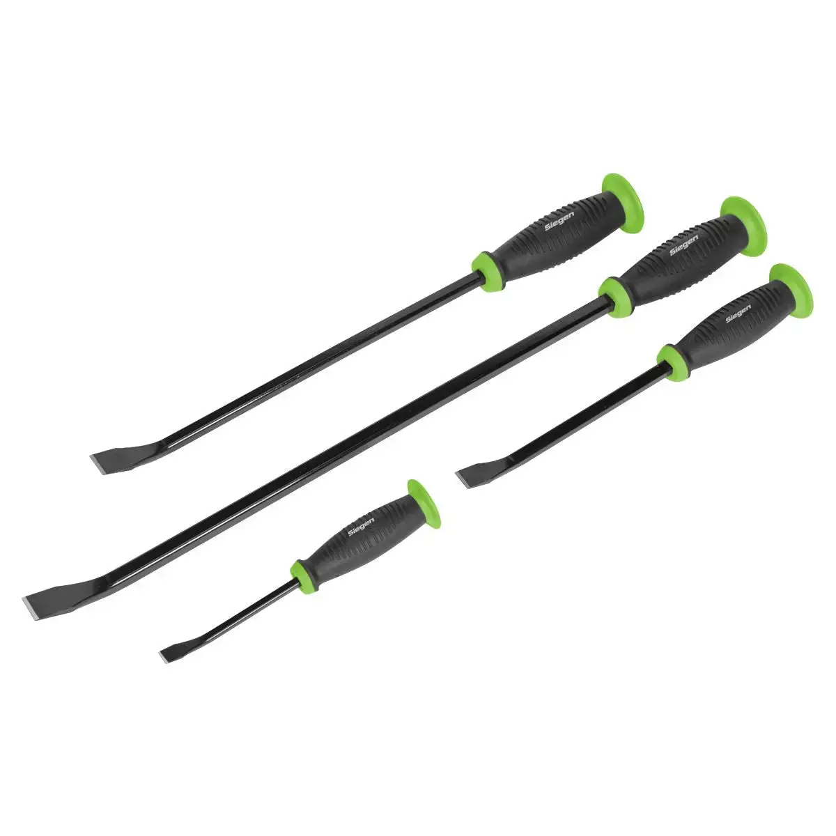 Siegen By Sealey Pry Bar Set With Hammer Cap 4Pc 1