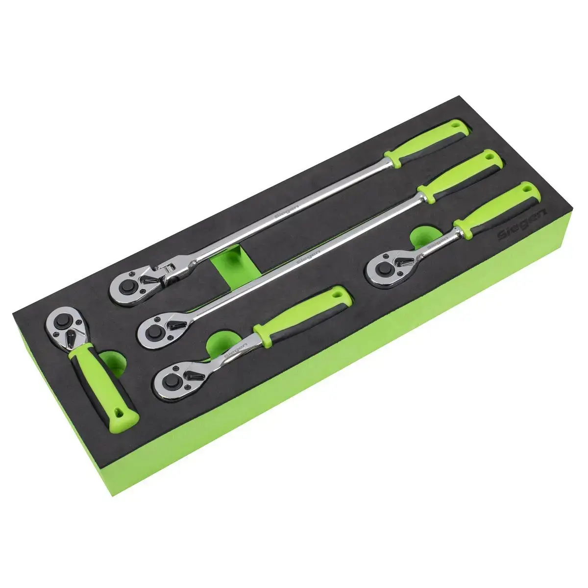 Siegen By Sealey Ratchet Wrench Set 1/4"Sq 5Pc Drive Flip Reverse 1
