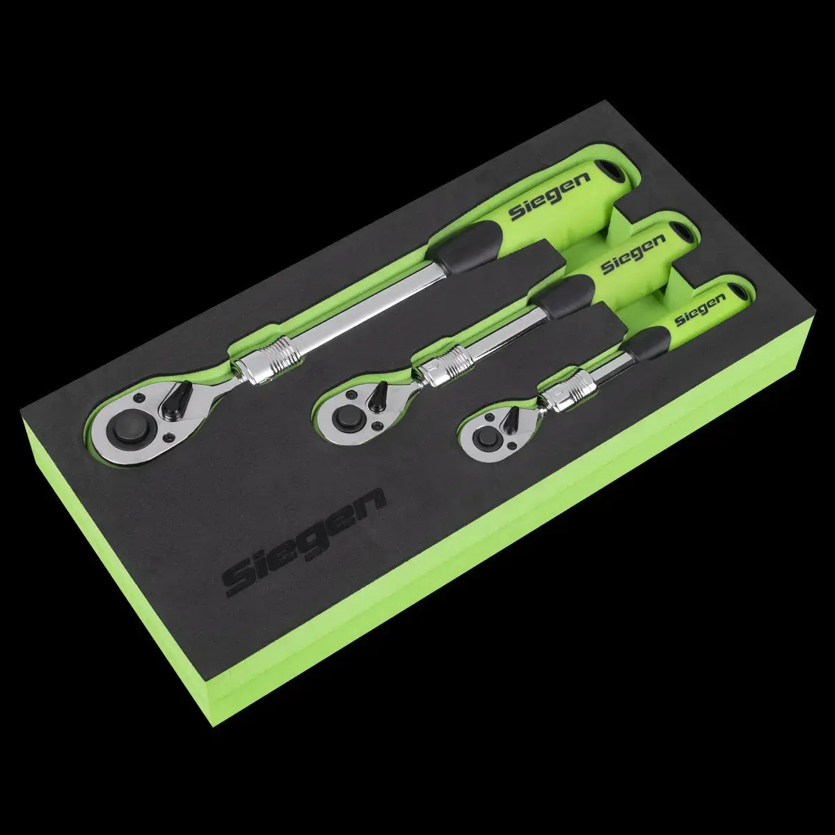 Siegen By Sealey Siegen Extendable Ratchet Wrench Set 3Pc 1