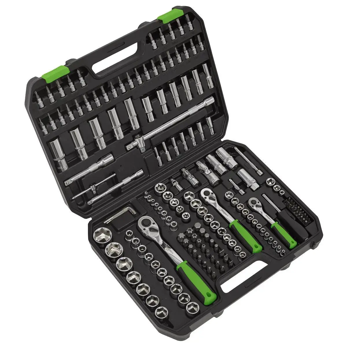 Siegen By Sealey Socket Set 171 Piece 1/4", 3/8" And 1/2" Drive Walldrive Metric 4-32Mm 1