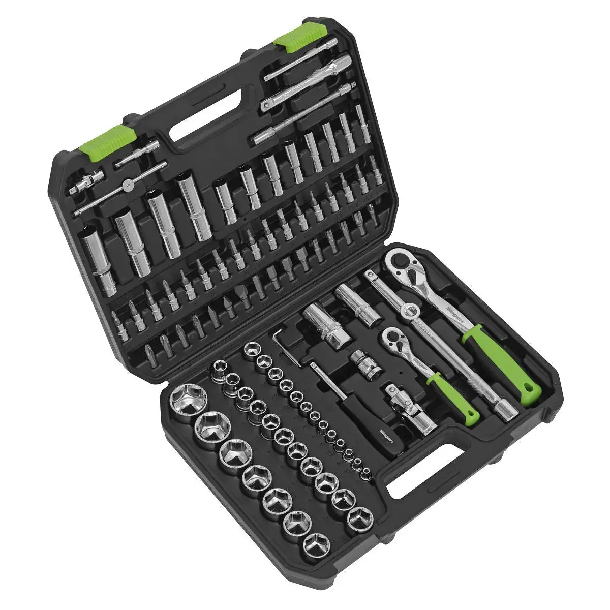 Siegen By Sealey Socket Set 94 Piece 1/4" And 1/2" Drive Walldrive Metric 4-32Mm 1