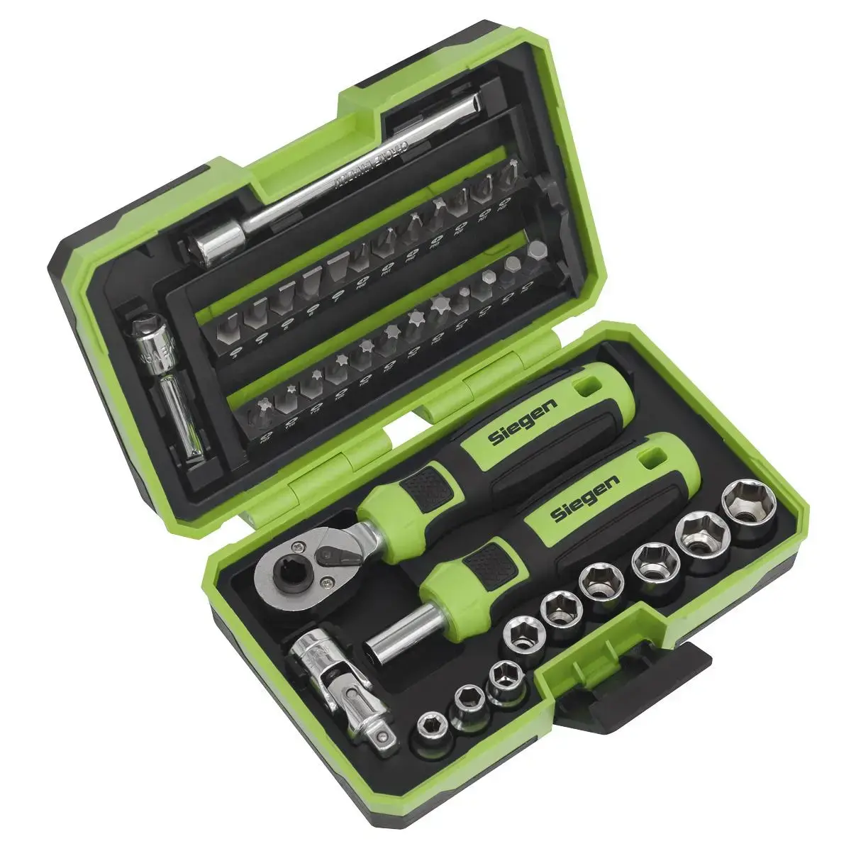 Siegen By Sealey Socket & Bit Set 38Pc 1/4"Sq Drive 1