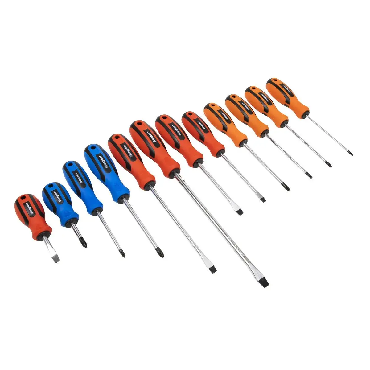 Siegen By Sealey Soft Grip Screwdriver Set 12Pc 1