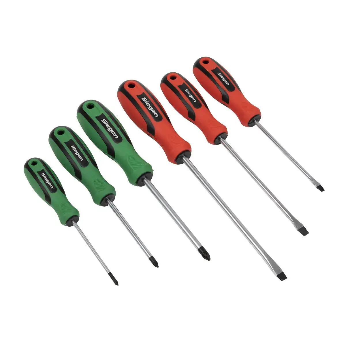 Siegen By Sealey Soft Grip Screwdriver Set 6Pc 1